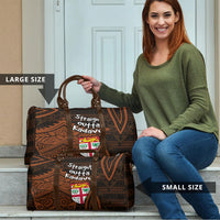 Straight Outta Kadavu Fiji Travel Bag Tribal Polynesian Tattoo Coat Of Arms Flag TS04 - Polynesian Pride