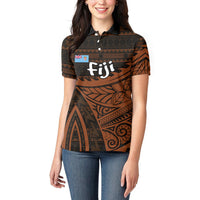Straight Outta Kadavu Fiji Women Polo Shirt Tribal Polynesian Tattoo Coat Of Arms Flag TS04 - Polynesian Pride