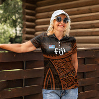 Straight Outta Kadavu Fiji Women Polo Shirt Tribal Polynesian Tattoo Coat Of Arms Flag TS04 - Polynesian Pride