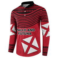 Wallis And Futuna Button Sweatshirt Polynesian Tattoo Flag Map TS04 - Polynesian Pride