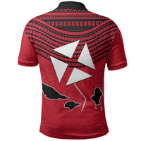 Wallis And Futuna Polo Shirt Polynesian Tattoo Flag Map TS04 - Polynesian Pride
