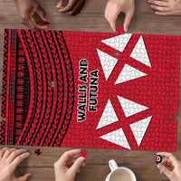 Wallis And Futuna Puzzle Polynesian Tattoo Flag Map TS04 - Polynesian Pride