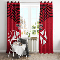 Wallis And Futuna Window Curtain Polynesian Tattoo Flag Map TS04 - Polynesian Pride