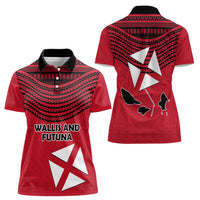 Wallis And Futuna Women Polo Shirt Polynesian Tattoo Flag Map TS04 - Polynesian Pride