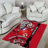 Wallis And Futuna Area Rug Tribal Polynesian Tattoo Flag Motif TS04 - Polynesian Pride