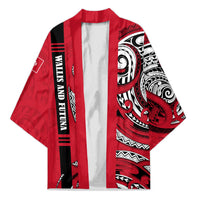 Wallis And Futuna Kimono Tribal Polynesian Tattoo Flag Motif TS04 Unisex Red Black - Polynesian Pride