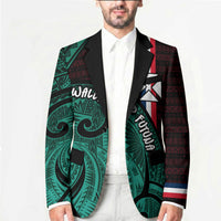 Wallis And Futuna Blazer Tribal Polynesian Tattoo Heritage Cross Flag TS04 - Polynesian Pride