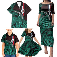 Wallis And Futuna Family Matching Puletasi and Hawaiian Shirt Tribal Polynesian Tattoo Heritage Cross Flag TS04 - Polynesian Pride