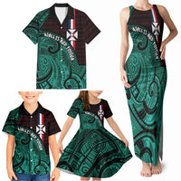 Wallis And Futuna Family Matching Tank Maxi Dress and Hawaiian Shirt Tribal Polynesian Tattoo Heritage Cross Flag TS04 - Polynesian Pride