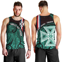Wallis And Futuna Men Tank Top Tribal Polynesian Tattoo Heritage Cross Flag TS04 - Polynesian Pride