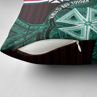 Wallis And Futuna Pillow Cover Tribal Polynesian Tattoo Heritage Cross Flag TS04 - Polynesian Pride