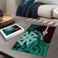 Wallis And Futuna Puzzle Tribal Polynesian Tattoo Heritage Cross Flag TS04 - Polynesian Pride
