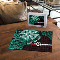 Wallis And Futuna Puzzle Tribal Polynesian Tattoo Heritage Cross Flag TS04 - Polynesian Pride