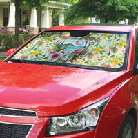 Hawaiian Piko Threads Of Paradise Aloha Auto Sun Shade Tropical Hibiscus Plumeria TS04 - Polynesian Pride