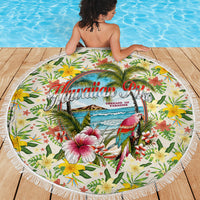 Hawaiian Piko Threads Of Paradise Aloha Beach Blanket Tropical Hibiscus Plumeria TS04 - Polynesian Pride