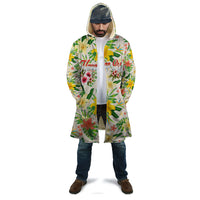 Hawaiian Piko Threads Of Paradise Aloha Cloak Tropical Hibiscus Plumeria TS04 - Polynesian Pride