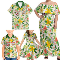 Hawaiian Piko Threads Of Paradise Aloha Family Matching Off Shoulder Maxi Dress and Hawaiian Shirt Tropical Hibiscus Plumeria TS04 - Polynesian Pride
