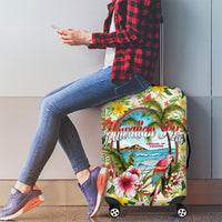 Hawaiian Piko Threads Of Paradise Aloha Luggage Cover Tropical Hibiscus Plumeria