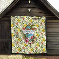 Hawaiian Piko Threads Of Paradise Aloha Quilt Tropical Hibiscus Plumeria TS04 - Polynesian Pride