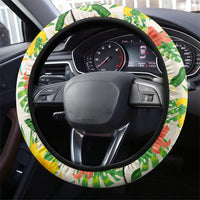 Hawaiian Piko Threads Of Paradise Aloha Steering Wheel Cover Tropical Hibiscus Plumeria TS04 - Polynesian Pride