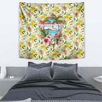 Hawaiian Piko Threads Of Paradise Aloha Tapestry Tropical Hibiscus Plumeria TS04 - Polynesian Pride