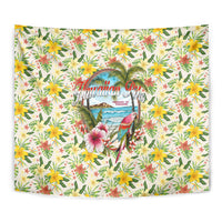 Hawaiian Piko Threads Of Paradise Aloha Tapestry Tropical Hibiscus Plumeria TS04 - Polynesian Pride