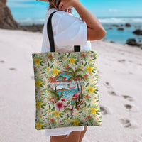 Hawaiian Piko Threads Of Paradise Aloha Tote Bag Tropical Hibiscus Plumeria