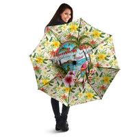 Hawaiian Piko Threads Of Paradise Aloha Umbrella Tropical Hibiscus Plumeria TS04 - Polynesian Pride