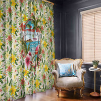 Hawaiian Piko Threads Of Paradise Aloha Window Curtain Tropical Hibiscus Plumeria TS04 - Polynesian Pride