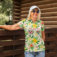Hawaiian Piko Threads Of Paradise Aloha Women Polo Shirt Tropical Hibiscus Plumeria TS04 - Polynesian Pride