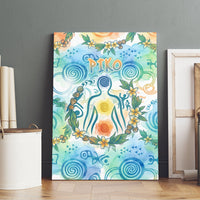 Hawaiian Piko Cultural Pride Aloha Canvas Wall Art Watercolor Spiral Art - Tropical Plumeria Lei Garland TS04 - Polynesian Pride