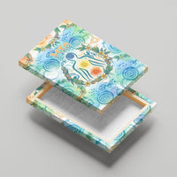 Hawaiian Piko Cultural Pride Aloha Canvas Wall Art Watercolor Spiral Art - Tropical Plumeria Lei Garland TS04 - Polynesian Pride