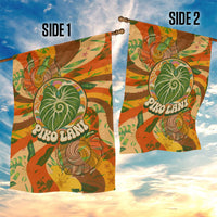 Hawaiian Piko Lani Cultivate I Ka Piko Aloha Garden Flag Retro Psychedelic Taro Leaf - Hibiscus Flowers TS04 - Polynesian Pride