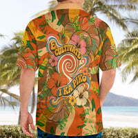 Hawaiian Piko Lani Cultivate I Ka Piko Aloha Hawaiian Shirt Retro Psychedelic Taro Leaf - Hibiscus Flowers TS04 - Polynesian Pride