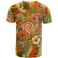 Hawaiian Piko Lani Cultivate I Ka Piko Aloha T Shirt Retro Psychedelic Taro Leaf - Hibiscus Flowers TS04 - Polynesian Pride