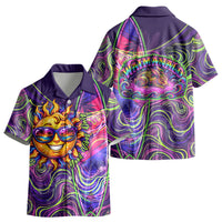 Waimanalo Hawaii Sun Rabbit Kid Hawaiian Shirt Psychedelic Trippy Neon Swirl Graphic