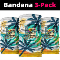 Hawaii Waimanalo Sea Turtle Neck Gaiter Cute Tropical Beach Aloha Spirit Cartoon