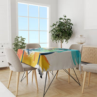 Hawaii Waimanalo Sea Turtle Tablecloth Cute Tropical Beach Aloha Spirit Cartoon
