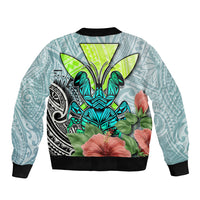 Polynesian Hawaii Bomber Jacket Kanaka with Crab Tribal tattoo TS04 - Polynesian Pride