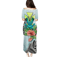 Polynesian Hawaii Puletasi Kanaka with Crab Tribal tattoo TS04 - Polynesian Pride