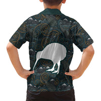 New Zealand is Calling and I Must Go Family Matching Off Shoulder Maxi Dress and Hawaiian Shirt Kiwi Bird Silhouette