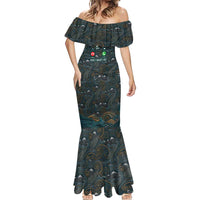 New Zealand is Calling and I Must Go Mermaid Dress Kiwi Bird Silhouette