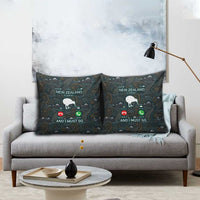 New Zealand is Calling and I Must Go Pillow Cover Kiwi Bird Silhouette