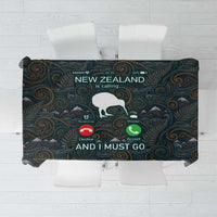 New Zealand is Calling and I Must Go Tablecloth Kiwi Bird Silhouette TS04 Multicolor - Polynesian Pride