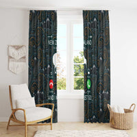 New Zealand is Calling and I Must Go Window Curtain Kiwi Bird Silhouette