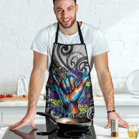 Chur Bro Shaka Sign Apron New Zealand Koru Colorful Graffiti Splash