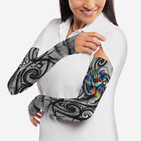 Chur Bro Shaka Sign Arm Sleeves New Zealand Koru Colorful Graffiti Splash