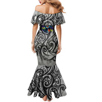 Chur Bro Shaka Sign Mermaid Dress New Zealand Koru Colorful Graffiti Splash