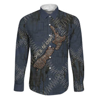 New Zealand She’ll Be Right Family Matching Mermaid Dress and Hawaiian Shirt NZ Slang No. 8 Wire Map Pattern