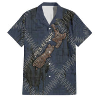New Zealand She’ll Be Right Family Matching Summer Maxi Dress and Hawaiian Shirt NZ Slang No. 8 Wire Map Pattern